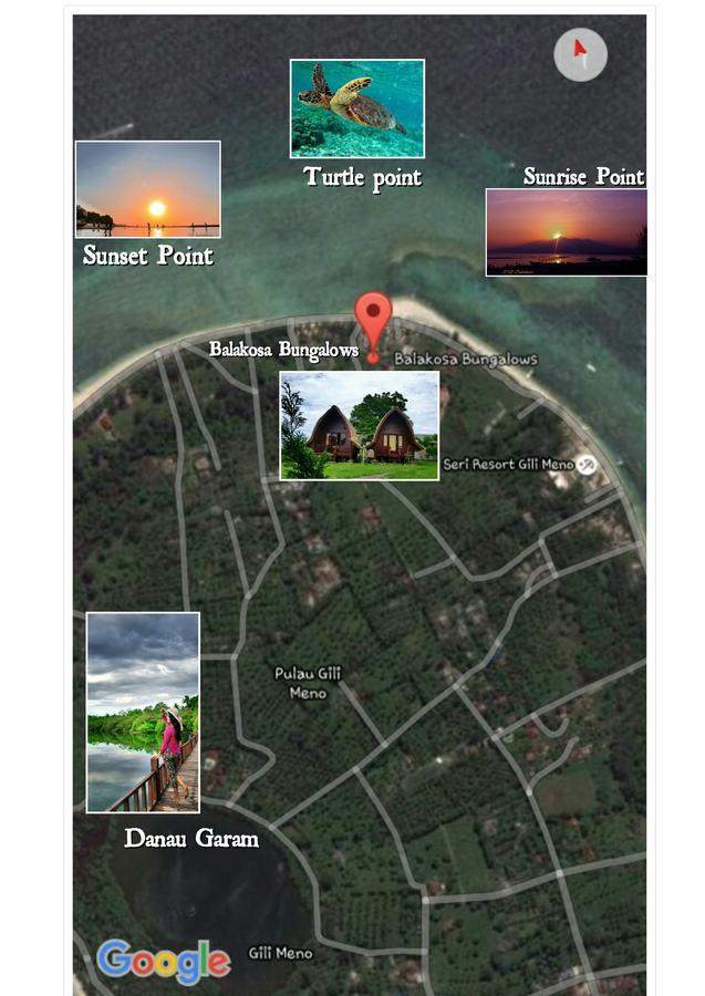 Balakosa Gili Meno Bungalow Dış mekan fotoğraf